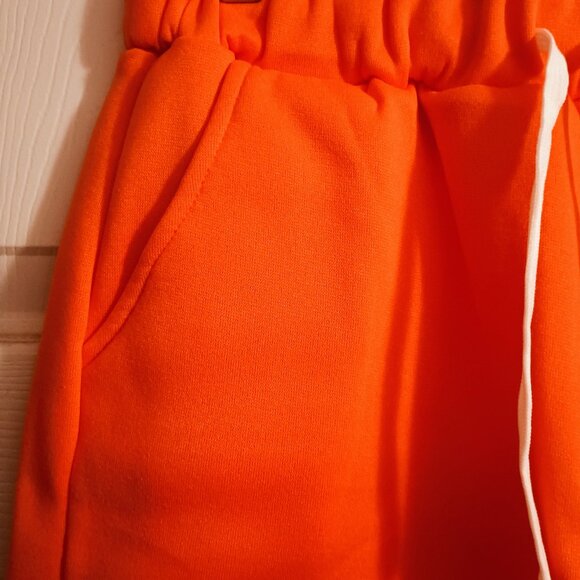Womens Orange Sweat pants, Sz S, Pockets, High Rise, NWOT - Picture 4 of 5
